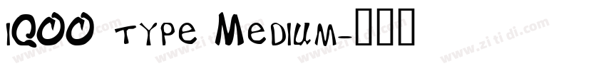 iQOO type Medium字体转换